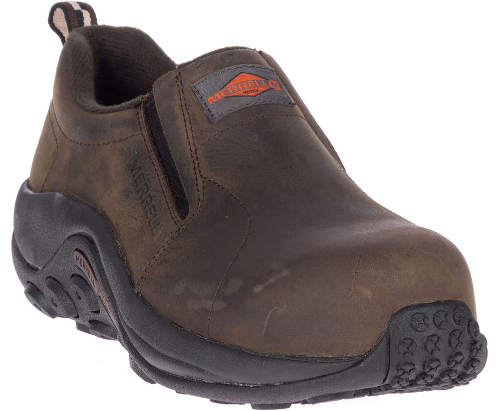 Merrell Barefoot Sko Dame - Jungle Moc Læder Comp Toe Work - Brune - KRZ830479